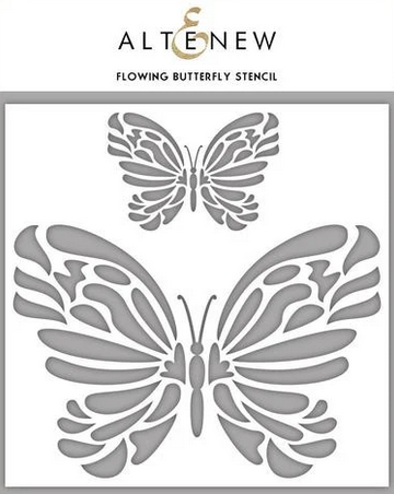 Flowing Butterfly - Stencil Flowing Butterfly - Stencil