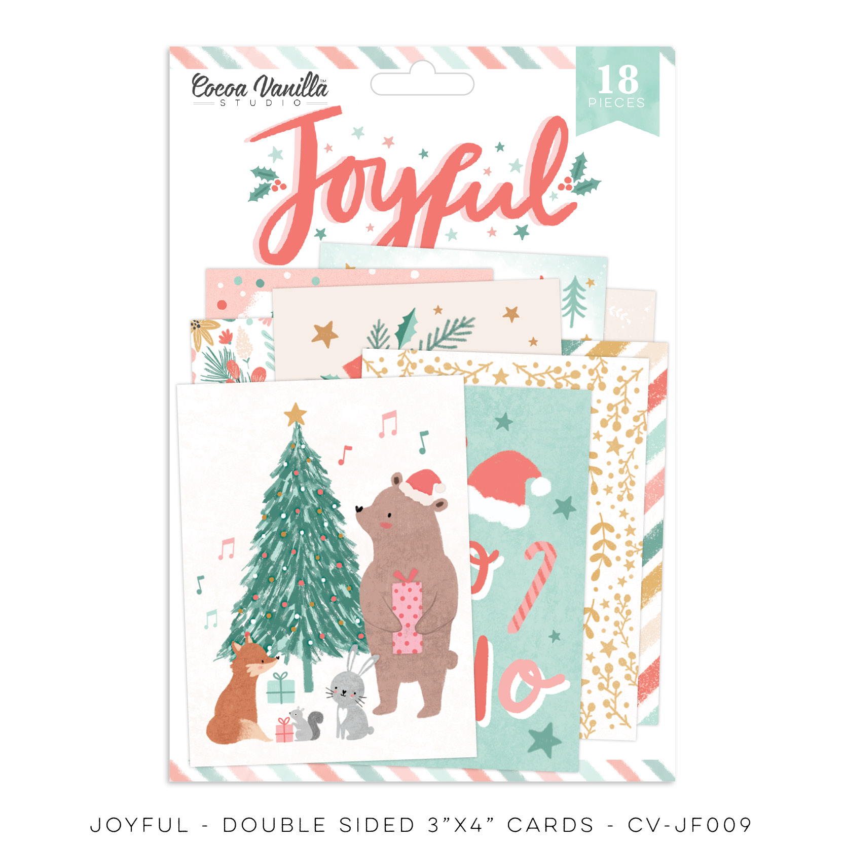 Pocket Cards - Joyful - 18 Double Sided 3"x4" Cards