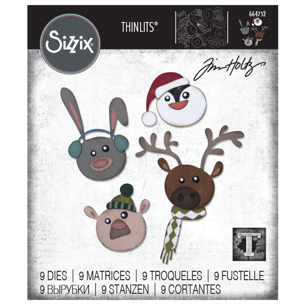 Winter Critters - Sizzix Thinlits Dies By Tim Holtz