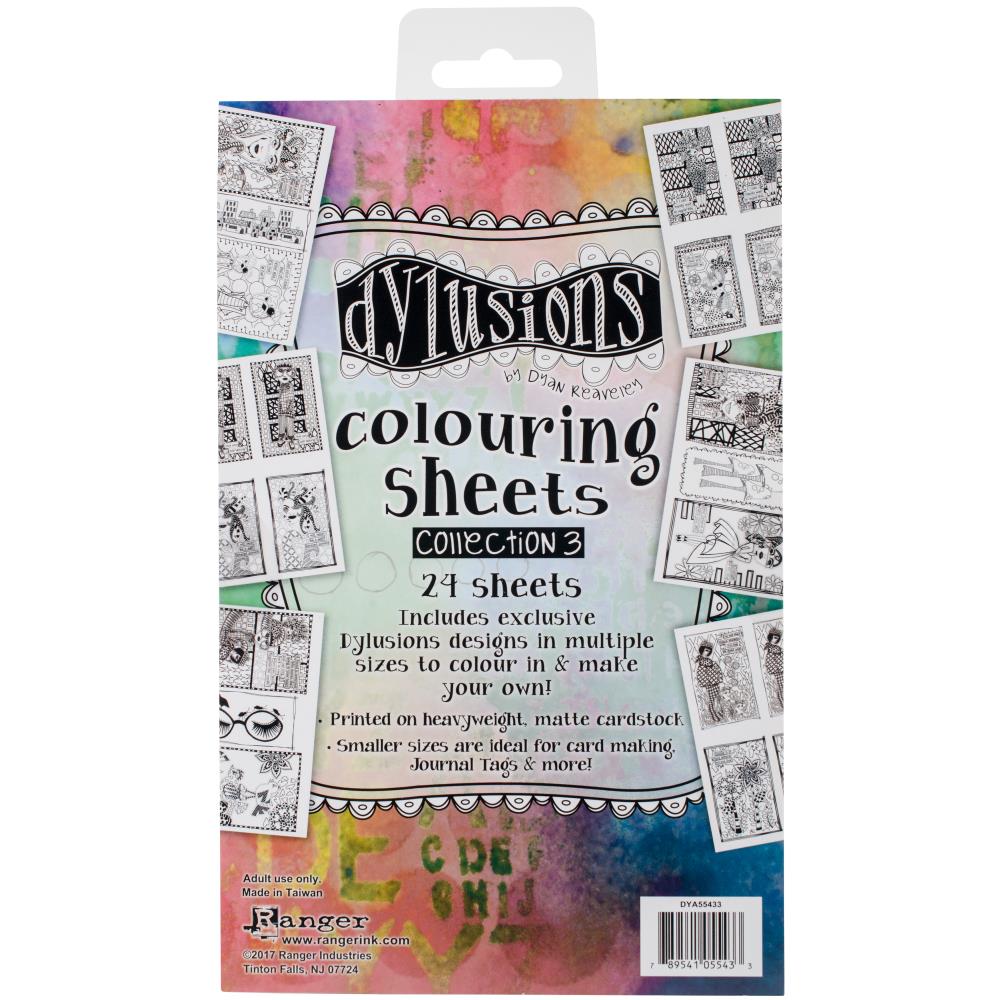 Collection 3 - Coloring Sheets 5"X8" - Dyan Reaveley's Dylusions