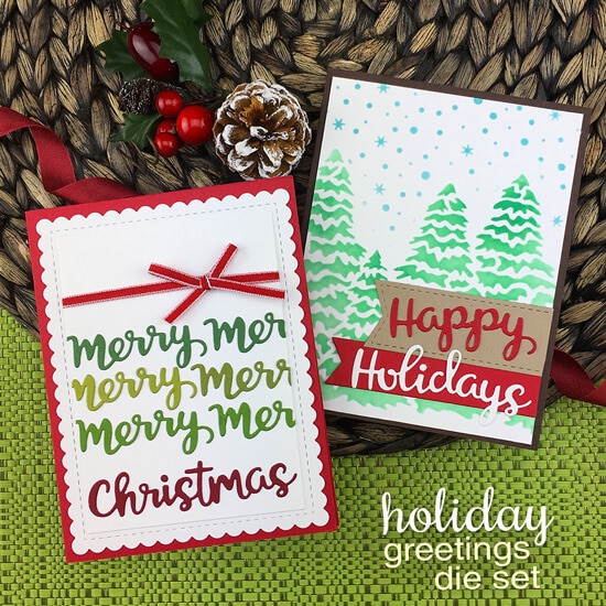 Holiday Greetings - Dies