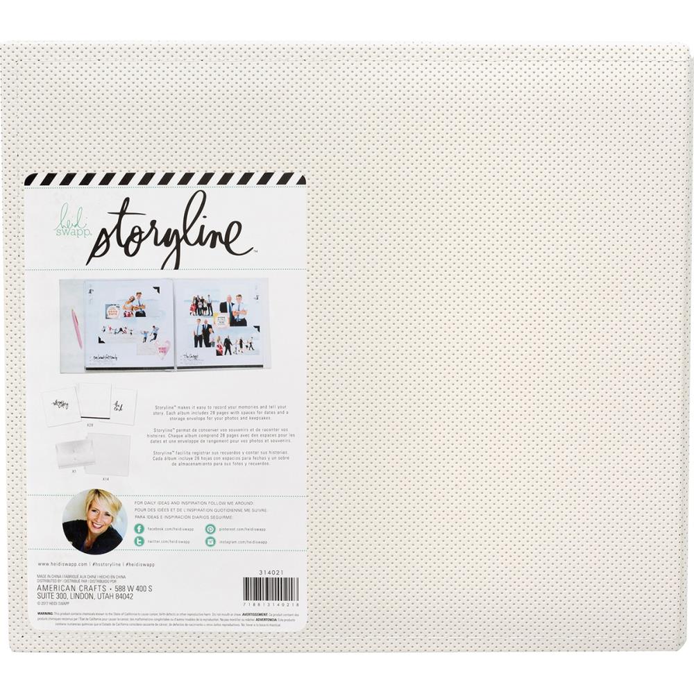 Cream Perforated - Storyline2 - Post Bound Album - Heidi Swapp 12x12 Cream Perforated - Storyline2 - Post Bound Album - Heidi Swapp 12x12
