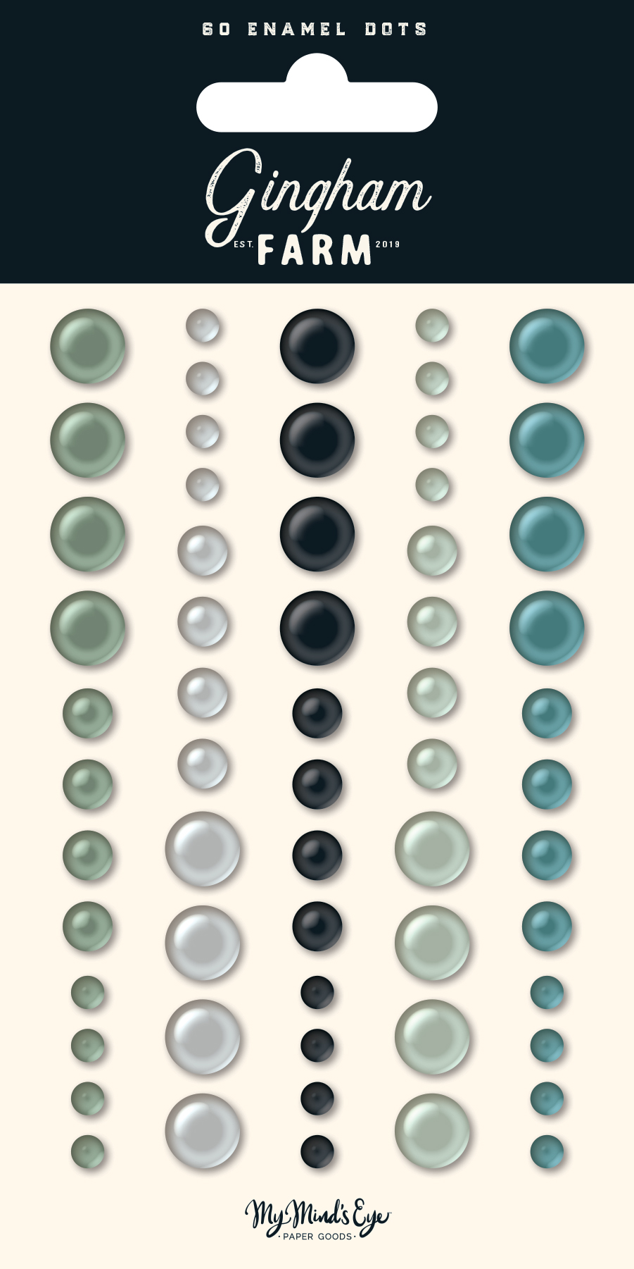 Enamel Dots - Gingham Farms Collection - My MindÂ´s Eye