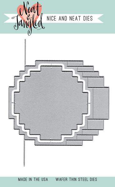 Pixelated Circle - Nice and Neat Dies Pixelated Circle - Nice and Neat Dies