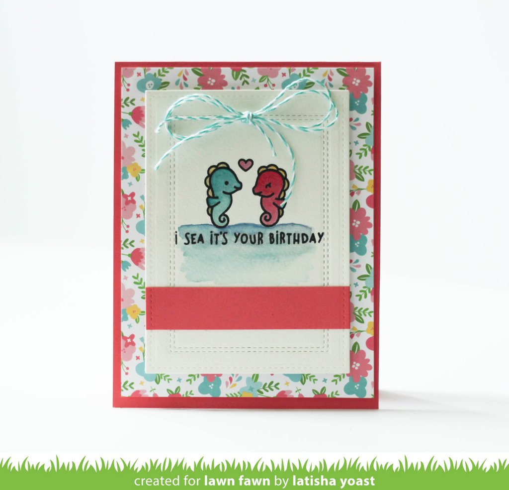 Just Stitching Double Rectangles - lawn cuts Just Stitching Double Rectangles - lawn cuts