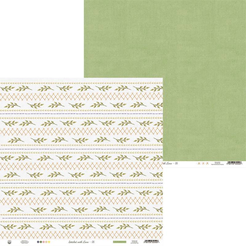 Paper 06 - 12"x12" - Stitched with Love Paper 06 - 12"x12" - Stitched with Love
