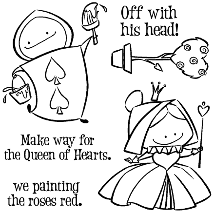 Queen of Hearts - Rubberstamp Queen of Hearts - Rubberstamp