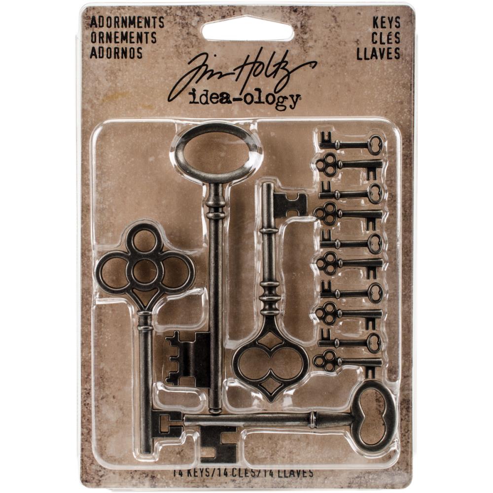 Metal Adornments - Silver Keys - Idea-Ology
