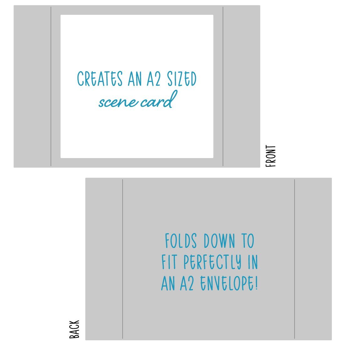 A2 Scene Builder Card Base - Honey Cuts