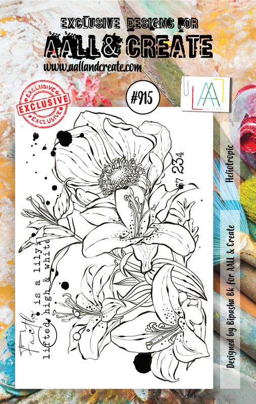 #915 - A7 Stamp Set - Heliotropic #915 - A7 Stamp Set - Heliotropic
