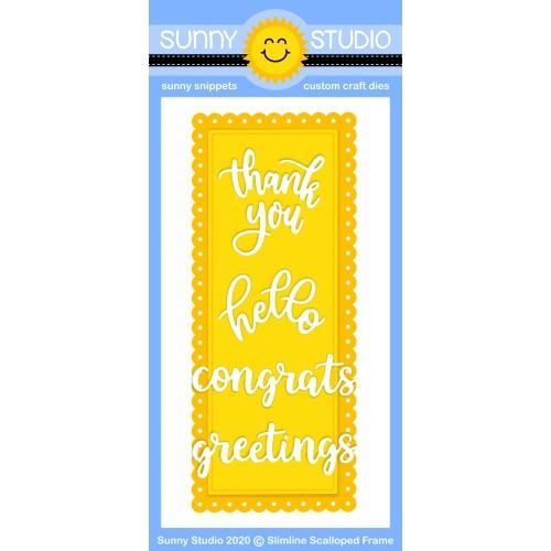 Slimline Scalloped Frame - Dies