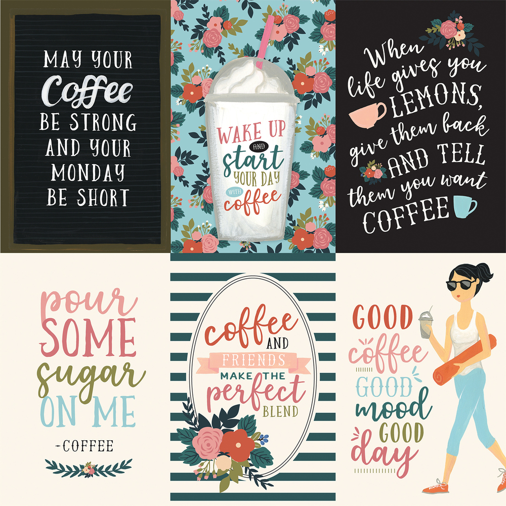 4x6 Vertical Journaling Cards - Coffee - Echo Park 4x6 Vertical Journaling Cards - Coffee - Echo Park