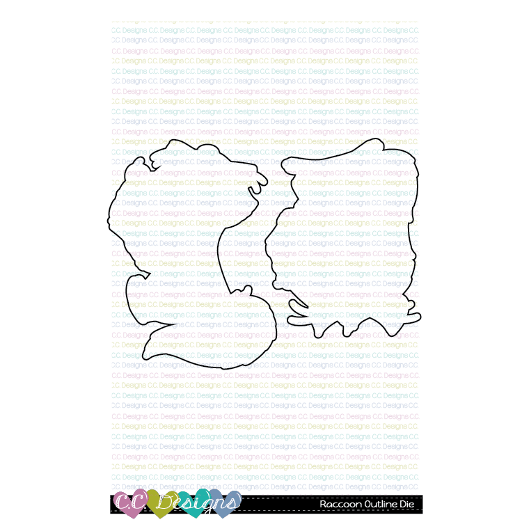 Raccoons - Outline Metal Die