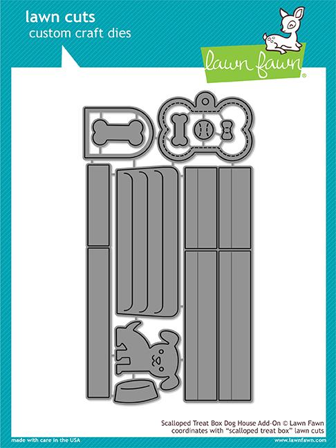 Scalloped Treat Box Dog House add-on Scalloped Treat Box Dog House add-on