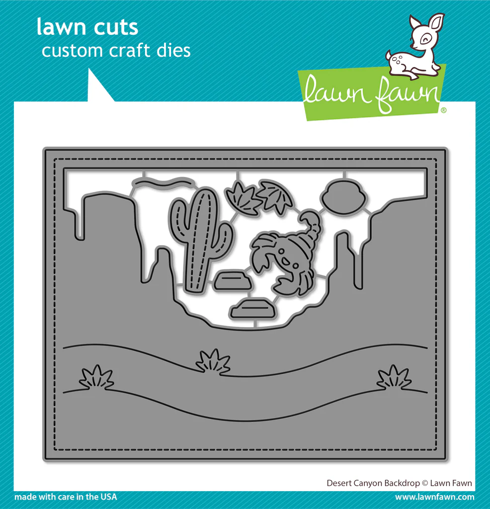 Desert Canyon Backdrop - Lawn Cuts
