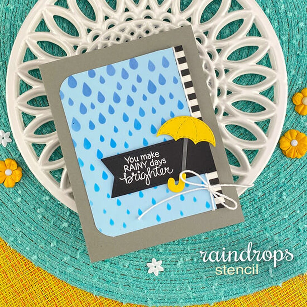 Raindrops - Stencil Raindrops - Stencil