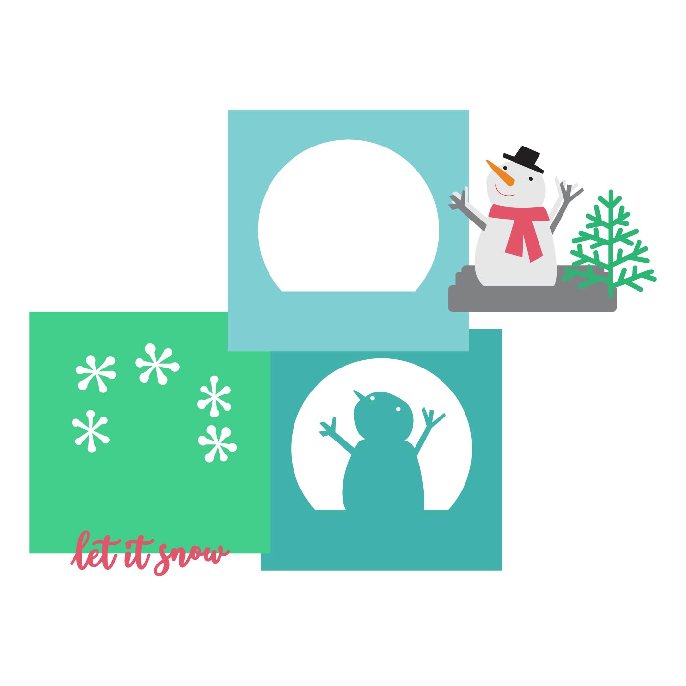 Tunnel Card Insert, Snow Globe Add-on By Lynda - Die Set Tunnel Card Insert, Snow Globe Add-on By Lynda - Die Set