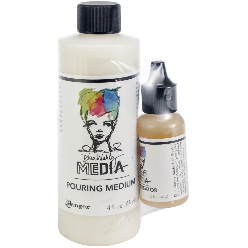 Dina Wakley Media Pouring Medium & Cell Creator Set - Dina Wakley Dina Wakley Media Pouring Medium & Cell Creator Set - Dina Wakley