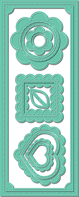 Slim Line Corner Scallop - Die Set