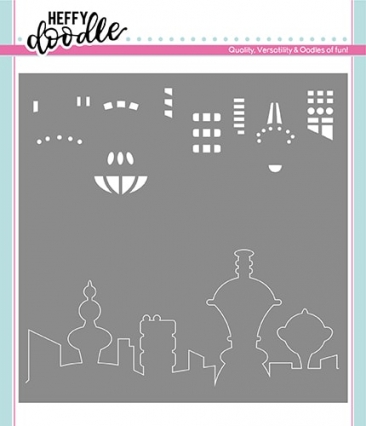 Futuristic Skyline - Stencil Futuristic Skyline - Stencil