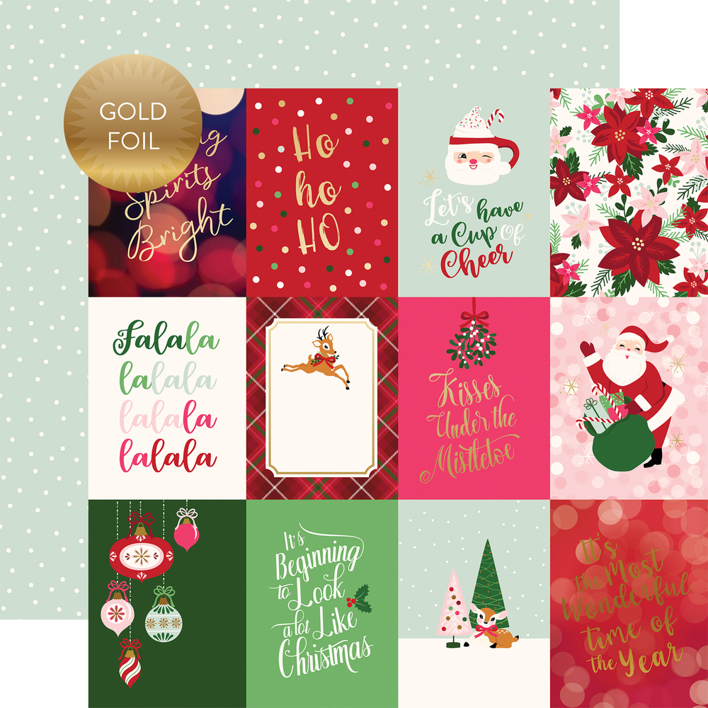 3x4 Journaling Cards - Gold Foiled - Echo Park