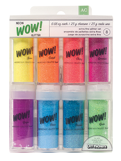 American Crafts - WOW! - Extra Fine Glitter Neon - 8 Piece American Crafts - WOW! - Extra Fine Glitter Neon - 8 Piece