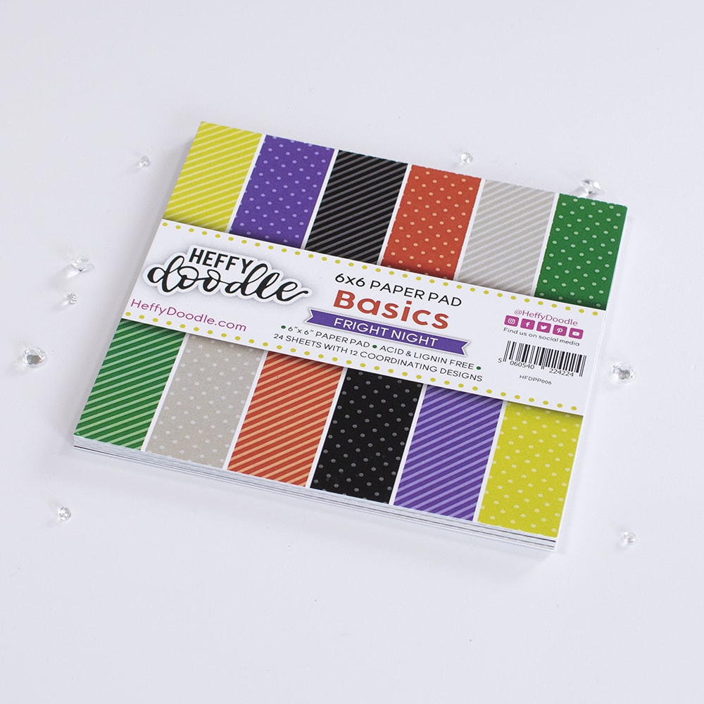 Fright Night - Heffy Doodle - Patterned Paper Pad - 6"x6"