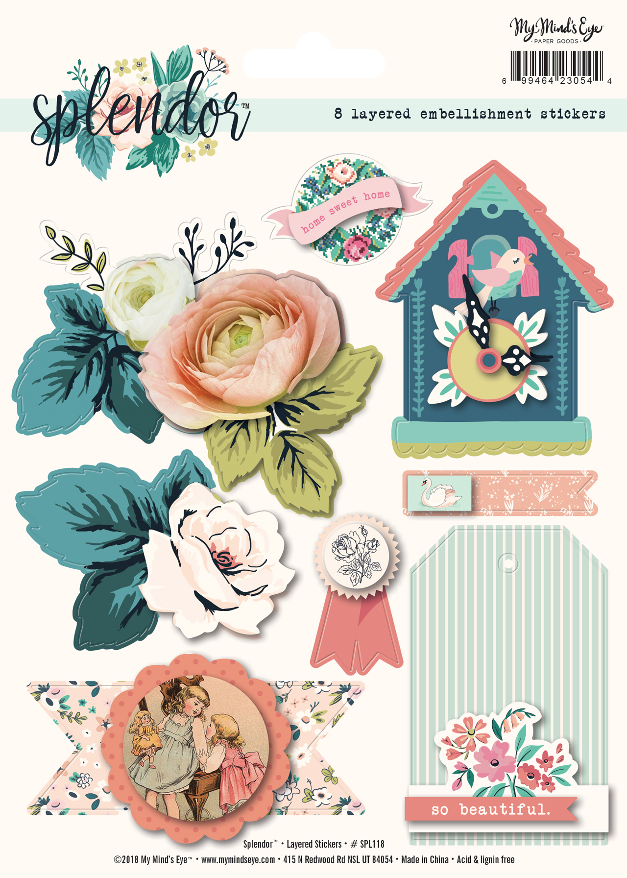 Layered Stickers - Splendor Collection - My Mind´s Eye Layered Stickers - Splendor Collection - My Mind´s Eye