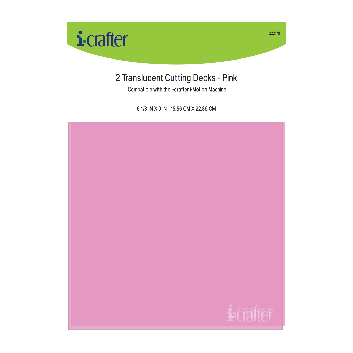 Translucent Cutting Decks – Pink 2 pack - i-crafter Translucent Cutting Decks – Pink 2 pack - i-crafter