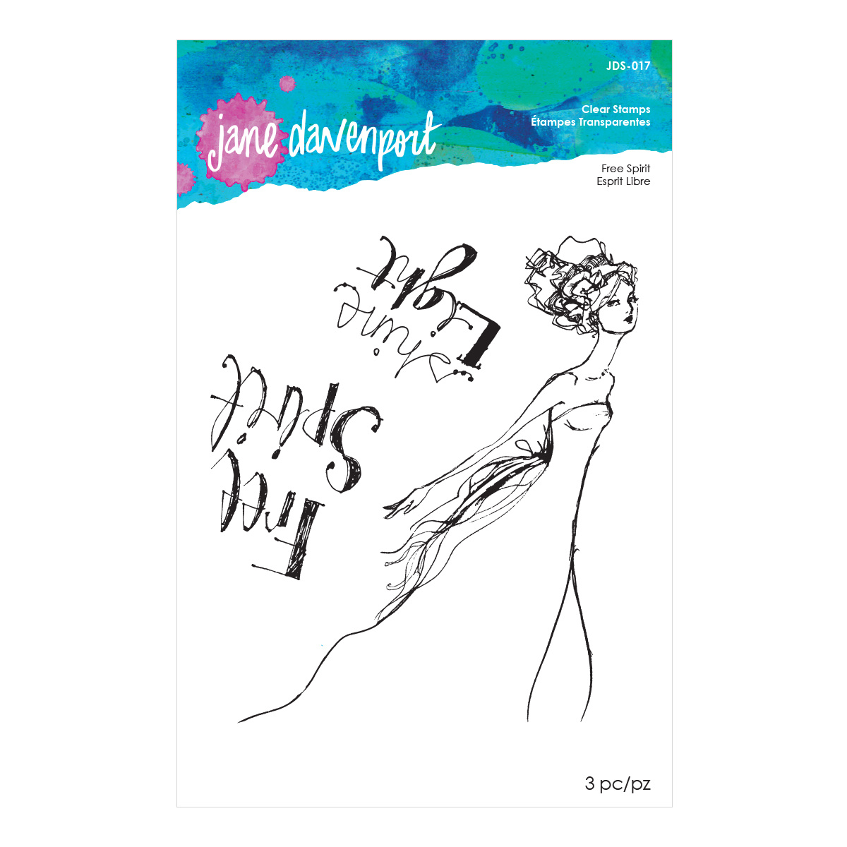 Free Spirit - Acrylic Stamps - Jane Davenport