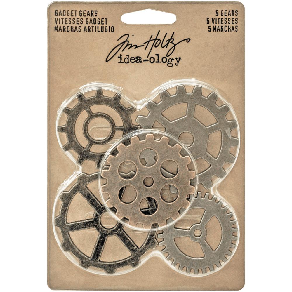 Metal Gadget Gears 1.5" To 2" 5/Pkg - Idea-Ology