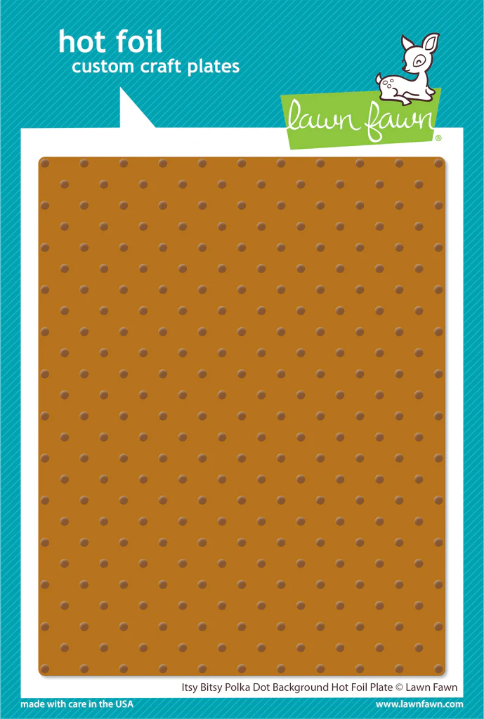 Itsy Bitsy Polka Dot Background - Hot Foil Plate - Lawn Fawn