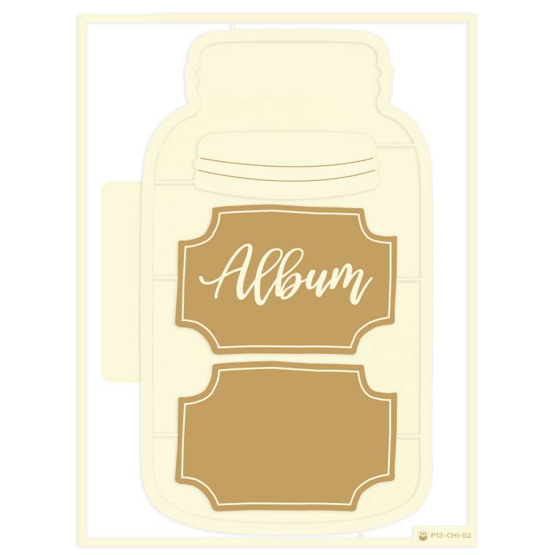 Album Base Jar - Light Chipboard Album