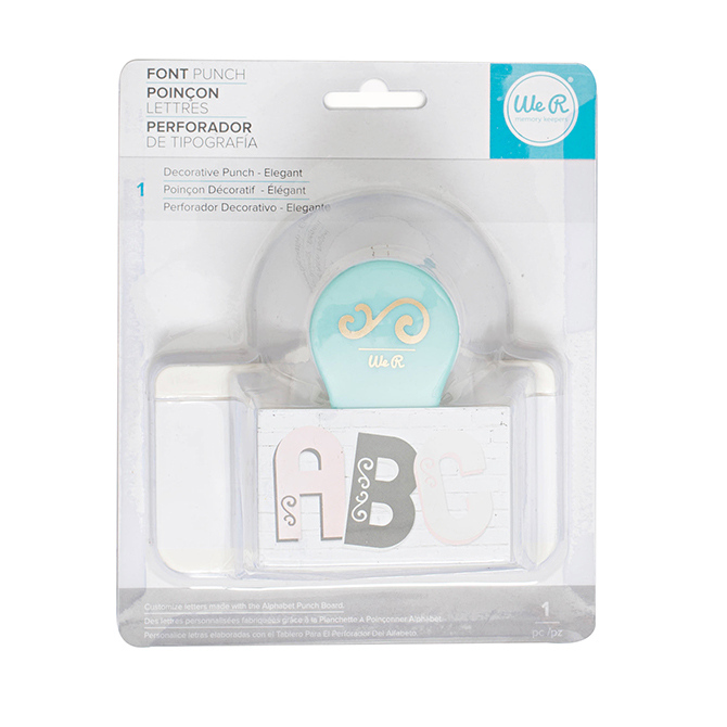 Elegant Font Punches- Punch Board
