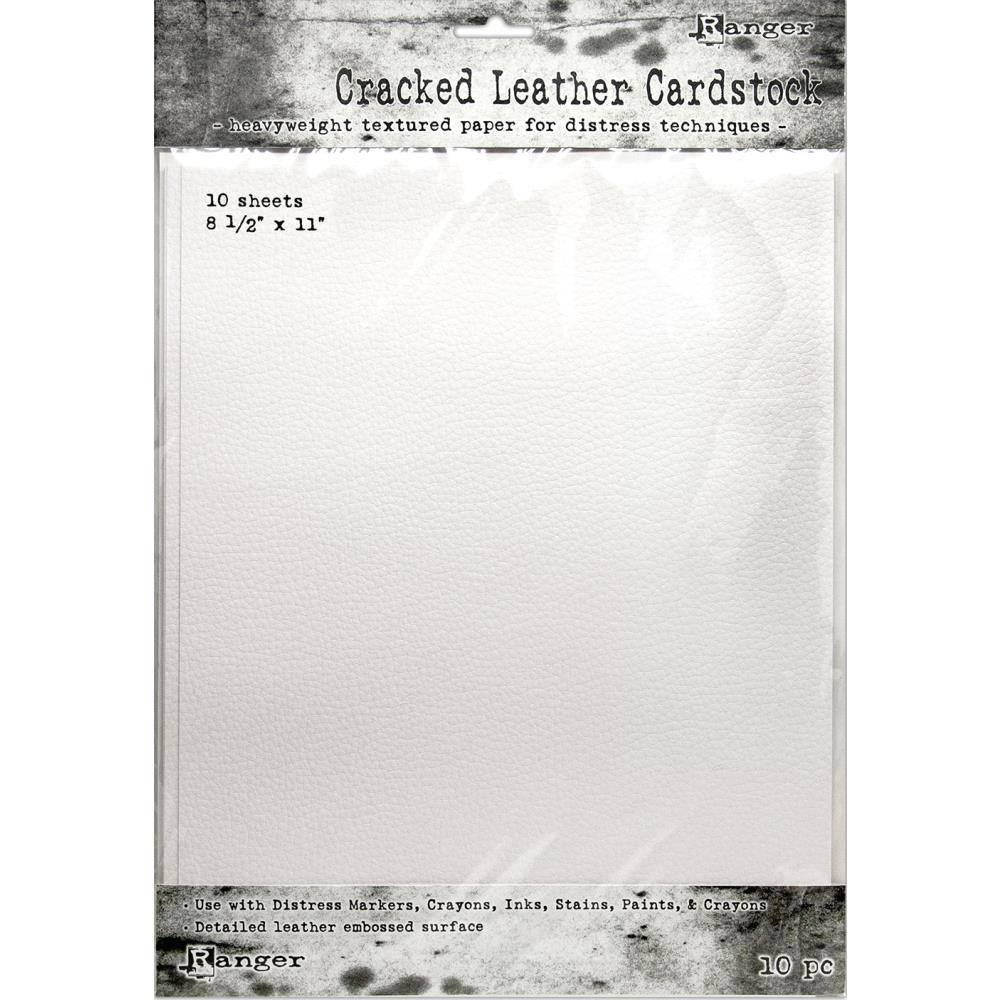 Tim Holtz - Distress Cracked Leather Cardstock - 8-1/2"X11" Tim Holtz - Distress Cracked Leather Cardstock - 8-1/2"X11"