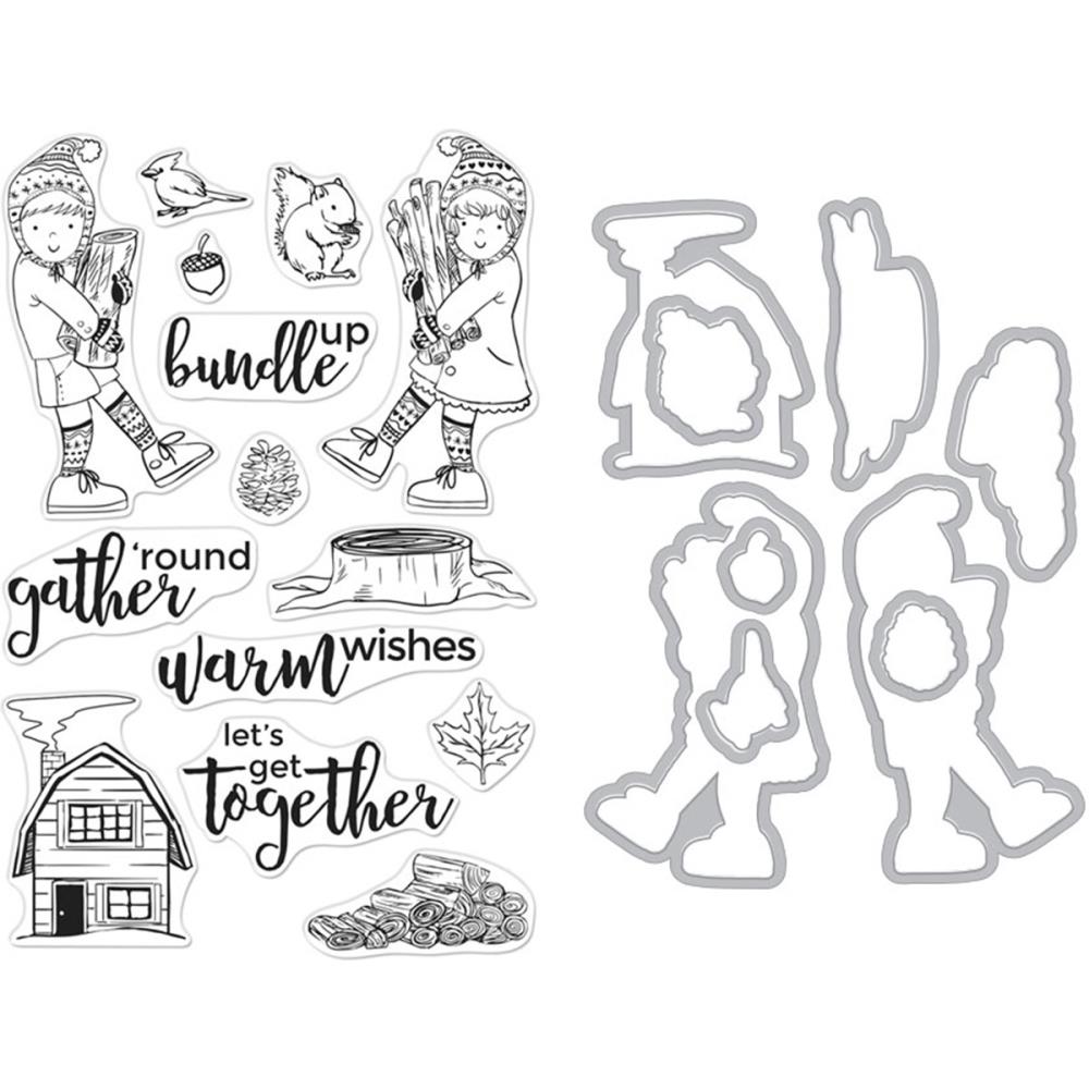 Bundle Up - Hero Arts Clear Stamp & Die Combo