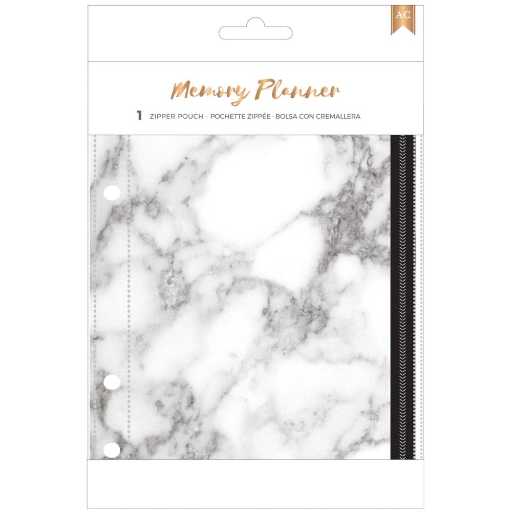 Marble Crush - Zipper Pouch Insert - Memory Planner - American Crafts Marble Crush - Zipper Pouch Insert - Memory Planner - American Crafts