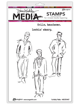 Scribbly Fellas - Dina Wakley Scribbly Fellas - Dina Wakley