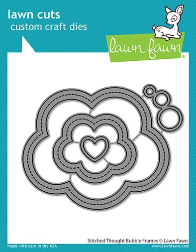 Stitched Thought Bubble Frames - Lawn Cuts Stitched Thought Bubble Frames - Lawn Cuts
