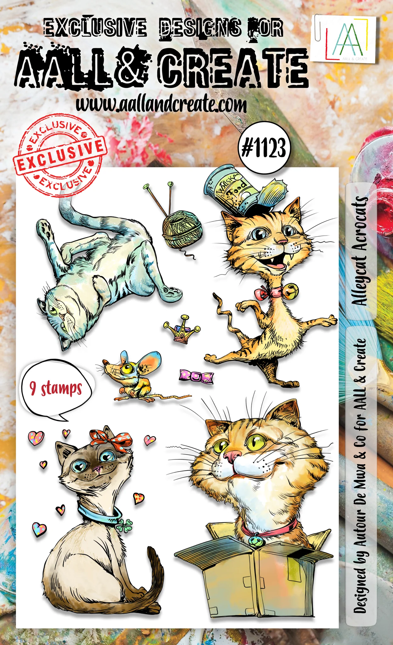 Alleycat Acrocats - #1123 - A6 Stamp Set Alleycat Acrocats - #1123 - A6 Stamp Set