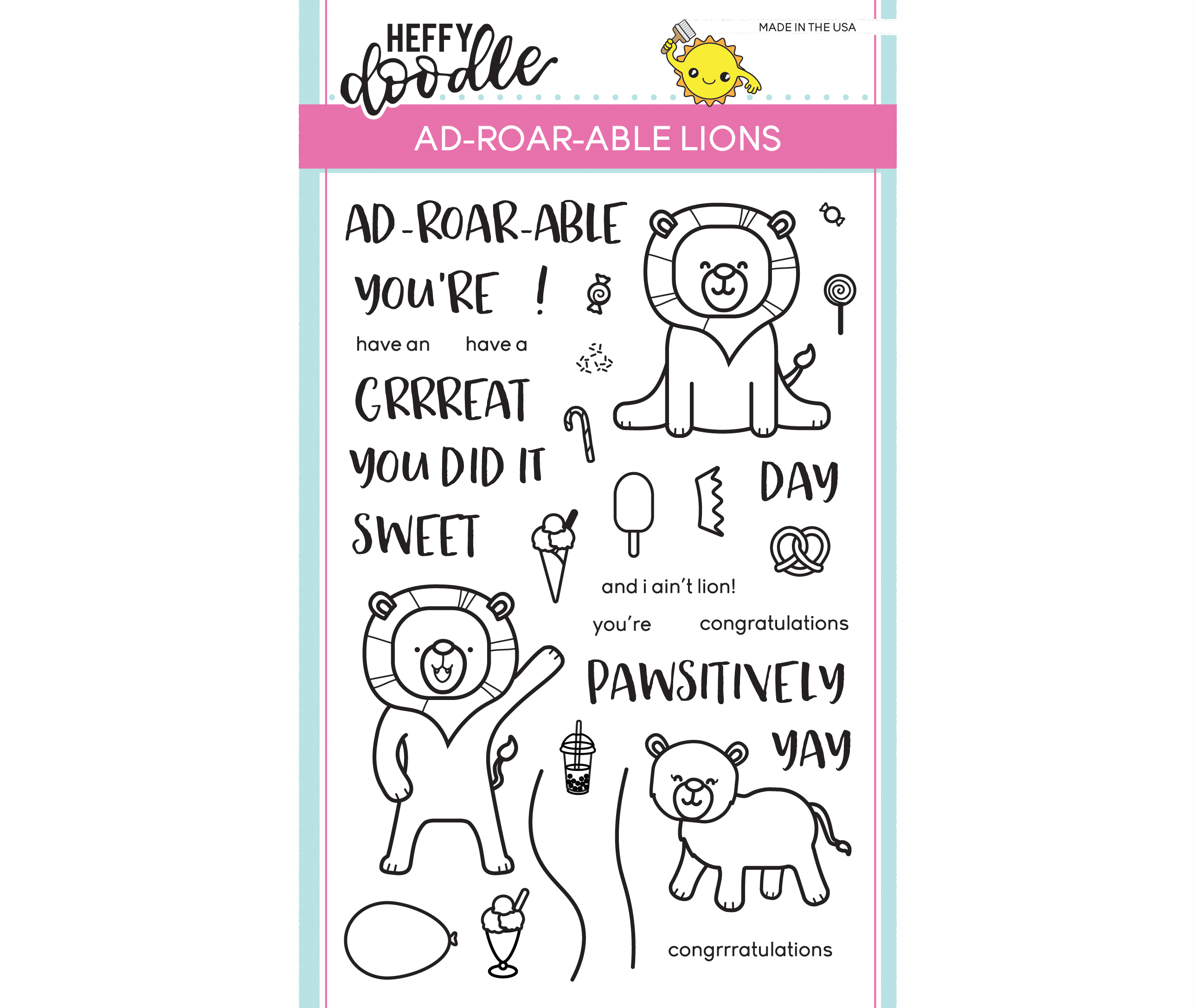 Ad-roar-able Lions Stamps Ad-roar-able Lions Stamps