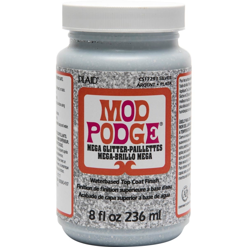 Silver - Mega Glitter - Mod Podge