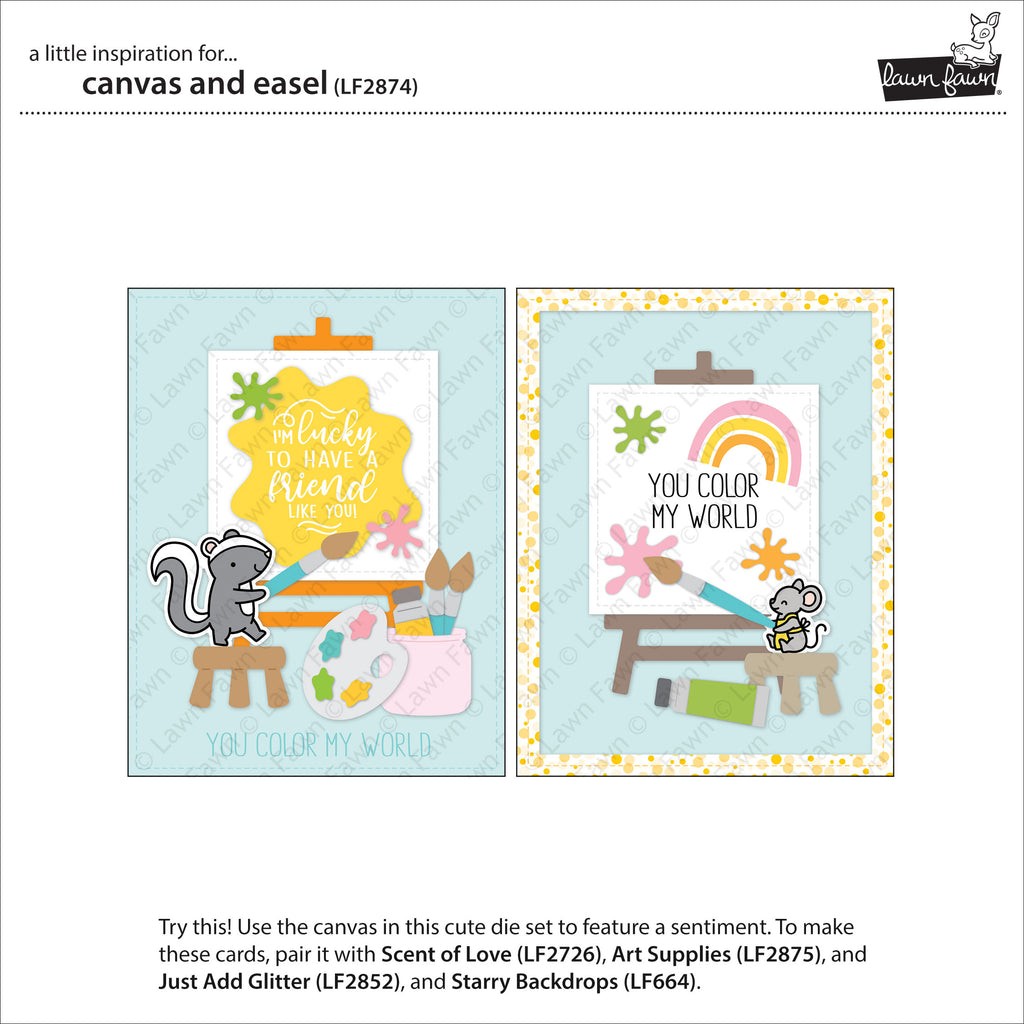 Canvas and Easel - Lawn Cuts Canvas and Easel - Lawn Cuts