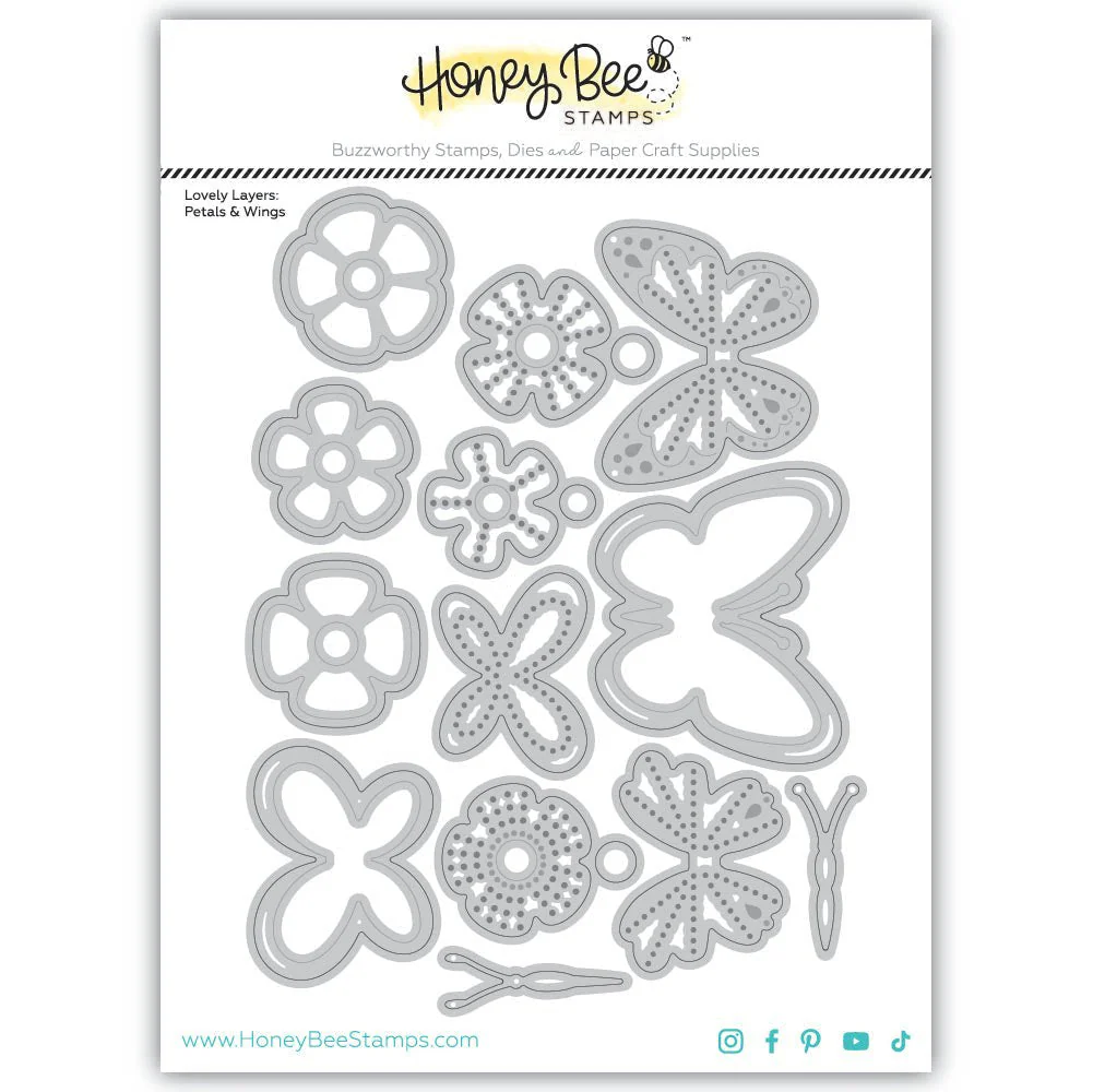 Petals & Wings - Lovely Layers - Stand-Alone Dies - Honey Cuts