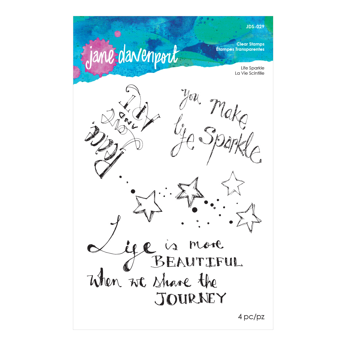 Life Sparkle - Acrylic Stamps - Jane Davenport Life Sparkle - Acrylic Stamps - Jane Davenport