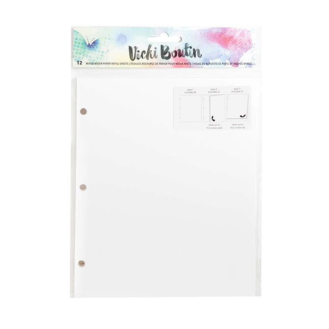Vicki Boutin - Mixed Media - Mixed Media Paper Refill (12 sheets)