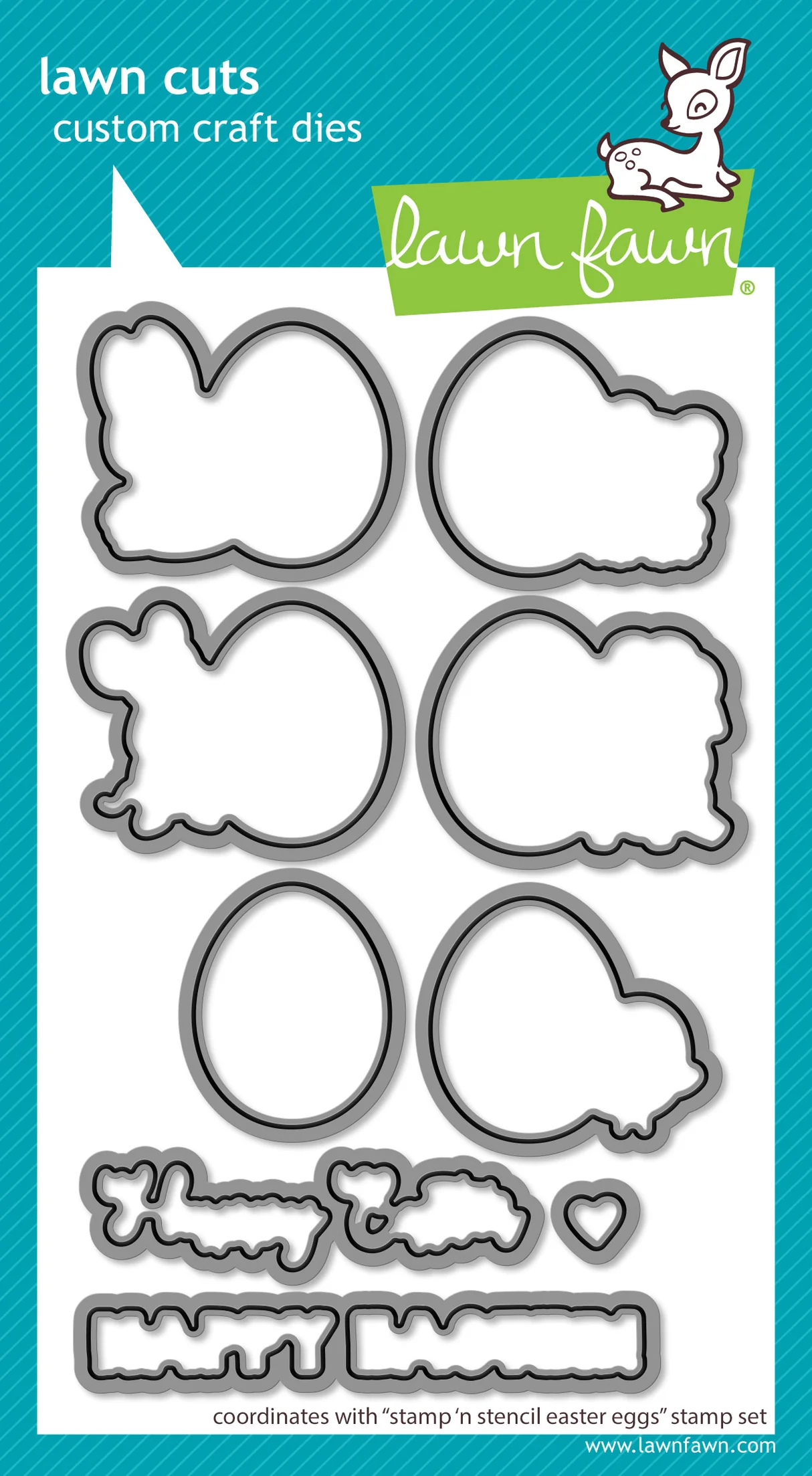 Stamp 'N Stencil Easter Eggs - Lawn Cuts 