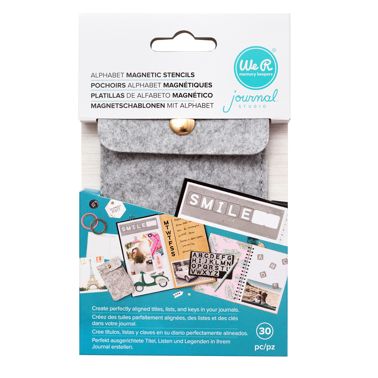 Alphabet Magnetic Stencils - We R Memory Keepers