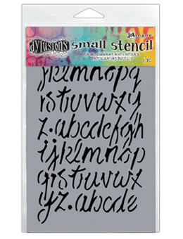Modern Script - Dyan Reaveley's Dylusions Stencils - 5"X8"