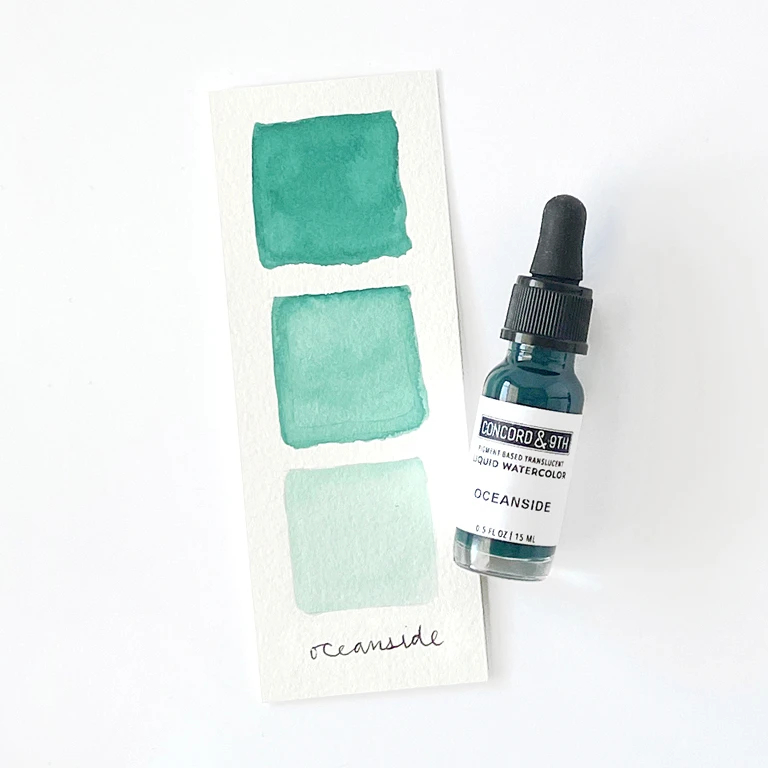 Oceanside - Liquid Watercolor